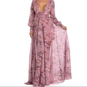 Floral windsor maxi dress